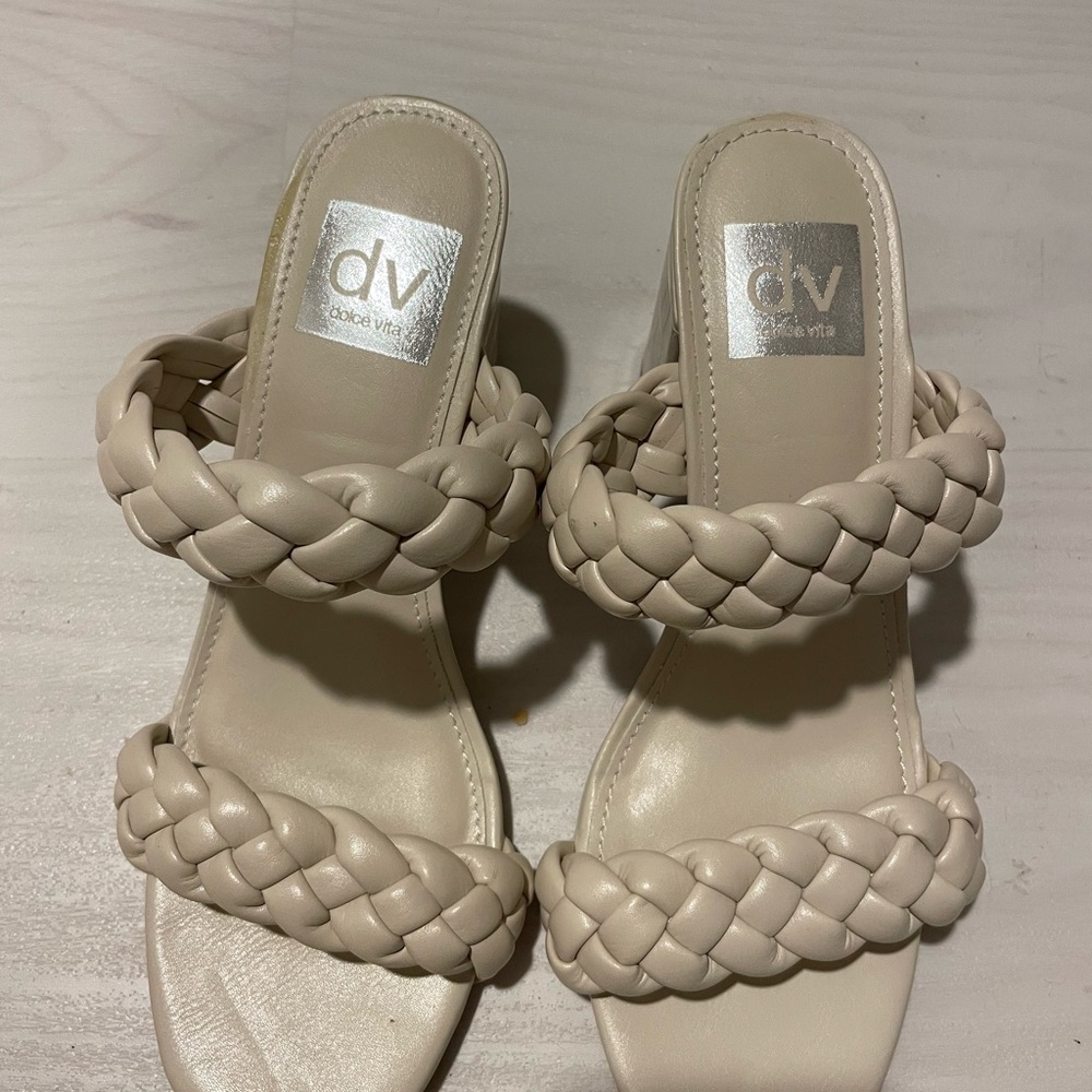 Dolce Vita Tessa Women's Cream Braided Sandals